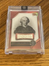 2025 Pieces of the Past 1776 Freedom Fighters CHARLES CARROLL RED Relic picture