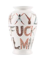 SUPREME Alphabet F-Word White Ceramic Printed Vase SS'18  picture
