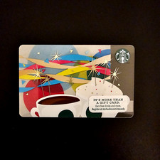 Starbucks Colorful Birthday Sparklers #6106 2013 NEW COLLECTIBLE GIFT CARD $0 picture