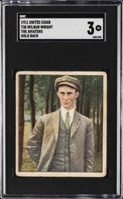 1911 UNITED CIGAR THE AVIATORS - GOLD BACK #T38 WILBUR WRIGHT SGC 3 picture
