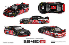 Kaido House Mini GT 1/64 Nissan Skyline GT-R R33 Black Kaido Cat picture