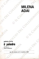 1980 Milena Adai Galleria d’arte il polyhedro Cremona *pamphlet picture