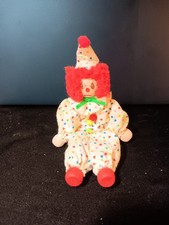 Vintage wooden clown doll picture