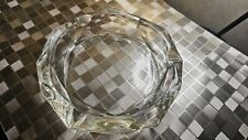 Viking Glass Ashtray Clear Diamond Point MCM - Very Nice - Unused picture