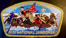 BSA MONMOUTH COUNCIL OA 71 2023 JAMBOREE PATCH CSP WASHINGTON GMY ONLY 82 MADE picture