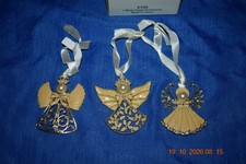 3 Metal Angel Ornaments from Princess House No. 2152, Look Unused picture