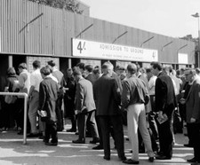 Chelsea Fans Outside Stamford Bridge 1964 Historic Old Photo picture