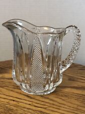 Vintage Glass Pitcher In Etched Glass. picture