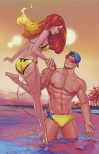 MARVEL SWIMSUIT SPECIAL FRIENDS FOES & RIVALS #1 RUSSELL DAUTERMAN RATIO 1:50 picture