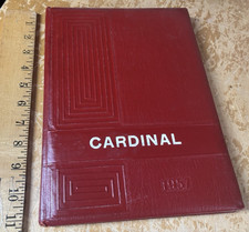 Vtg 50s 1957 TULSA East Central High School Yearbook The Cardinal Oklahoma K-12 picture