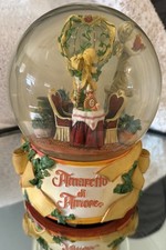 Amaretto di Amore Musical Snow Globe 1999 2000 ❤️themed , IF I FELL ,The Beatles picture