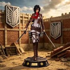  Anime Attack on Titan Figures Mikasa Ackerman Figure 30cm/11.81inch PVC picture