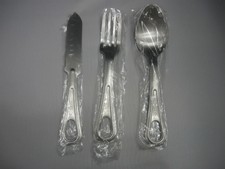 Military style Utensil Set w/KNIFE-FORK-SPOON- still in original cello - Veteran picture