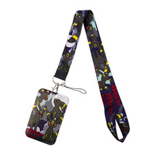 Pokemon Lanyard ID Badge Holder Umbreon Keychain Neck Strap Anime Gaming Figure picture