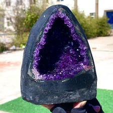 3.88LB Natural Amethyst geode quartz clustercrystal specimen Healing picture