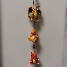 Pokemon Charmander Charmeleon Charizard Linked Keychain picture