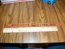 1940 NEW YORK WORLD' S FAIR Westinghouse Orange Cloth Cuff Ribbon picture