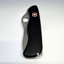 Victorinox Trekker 1-Blade Pocketknife Black Handle Stainless Drop Plain Liner picture
