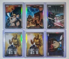 2023 Topps Chrome Star Wars Manga Madness Card lot of (6) picture