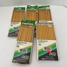 Vintage Empire No 2 Pencils  Made in USA Yellow  non toxic  picture
