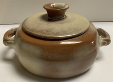 Frankoma Oklahoma Pottery Casserole 1 1/2 Qt 5V Brown picture
