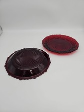 Avon 1876 Cape Cod Collection - Dessert plate - Ruby Red - 7 1/2