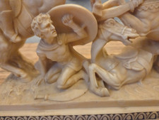 🔥3- Vintage A. Santini RARE- Sculptures - Romans-Cowgirl w/Dog-Carmine Racing picture