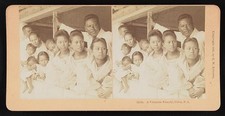 Photo:Cebu Philippines 1900 Vizayan Family Portrait Stereoview picture