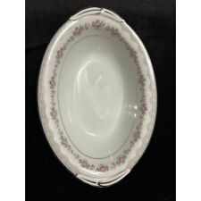 VM124S. Vintage Noritake Glenwood 181393 pattern oval serving dish, 10.5 x 7