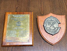 USS George Washington Carver SSBN-656 Reactor Control Crew Plaque 1966 + Crest picture