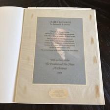 1973 Richard Nixon Christmas Limited Edition Gift Print - James Monroe Hallmark picture