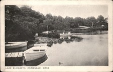 Craigville MA Lake Scene The Commercial Print c1910s Vintage Postcard picture