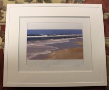 FLORIDA ATLANTIC SHORELINE ORIGINAL COLOR FRAMED & MATTED PHOTOGRAPH-SIGNED-NEW picture