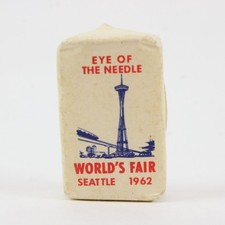 Western Hotels Inc 1962 Seattle World's Fair Eye of the Needle Sugar Cube picture