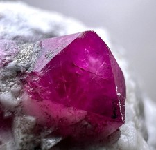 431 CT. Spinal Shape Gemmy Ruby Crystal On Matrix - Jagdalek,  AFG picture
