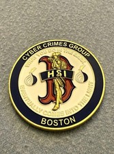 Cyber Crimes Challenge Coin Boston Law Enforcement Collector picture