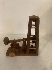 Vntg Wooden Oil Well Pump Handmade Decor Piece Very Rare Unique Item See Photos picture