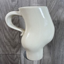Vintage Barbara Dale Pregnant Belly White Ceramic Mug Maternity Mug 5