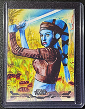 2024 Topps Star Wars Stellar Signatures Stellar Art Aayla Secura SAS-1 Insert picture