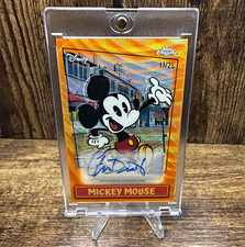 Topps 2026 Disney Neon Mickey Mouse Hard Signed SP Orange Auto 17/25 MSA-CD1 picture