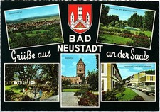 Vintage Postcard Bad Neustadt an der Saale Germany Multiview picture