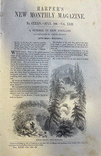 1861 Summer in New England Porte Crayon White Mountains Glen Ellis picture
