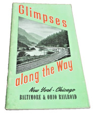 JANUARY 1948 B&O BALTIMORE & OHIO GLIMPSES ALONG THE WAY BOOKLET picture