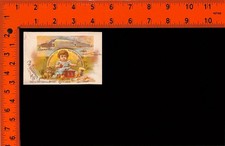 Victorian C.M. Henderson & Co. Little Red School House Shoes Trade Card picture