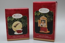 Hallmark Keepsake Club 1997 Happy Xmas to All & Away to the Window ornaments new picture