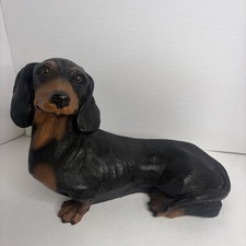 Vtg 1989 Homco Resin Dachshund Weiner Dog Toy Statue Figurine Model 886 USA picture