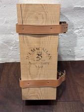 The Macallan 25 Year Anniversary Malt Scotch Wooden Box Leather Strap Empty picture