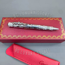CARTIER Panthère Large Sterling Silver Limited Edition Ballpoint Pen 🖋BID picture