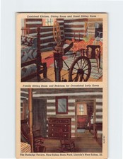 Postcard Rooms in The Rutledge Tavern New Salem State Park New Salem Illinois picture