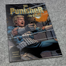 REMASTERED SILVER Metal TRADE Donald Trump PUNISHER 1 -IN-CHIEF Homage COMIC picture
